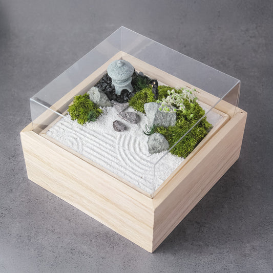 枯山水盆景《プリザーブド苔テラリウム》