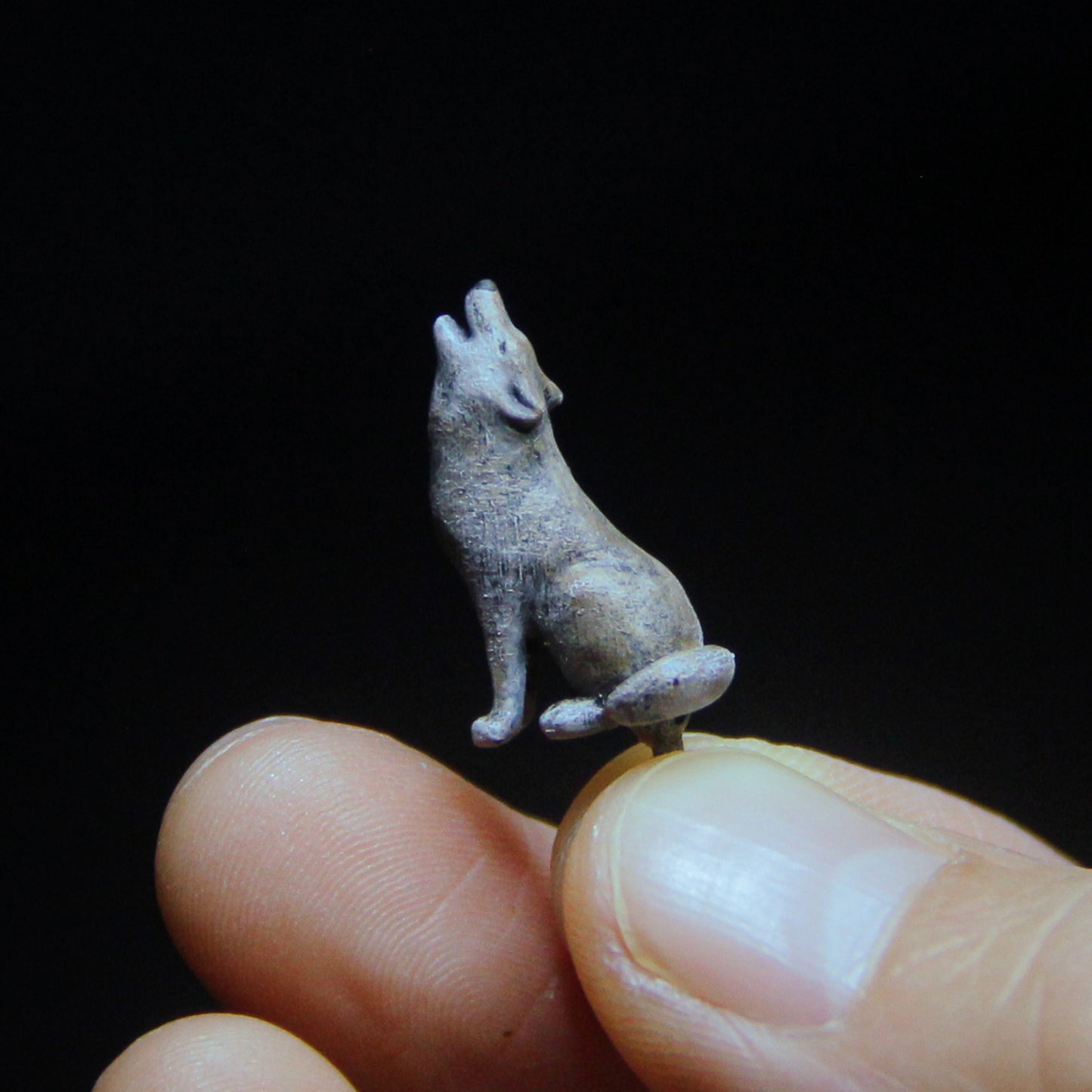 オオカミ 苔テラリウム用 オリジナル ミニチュア フィギュア