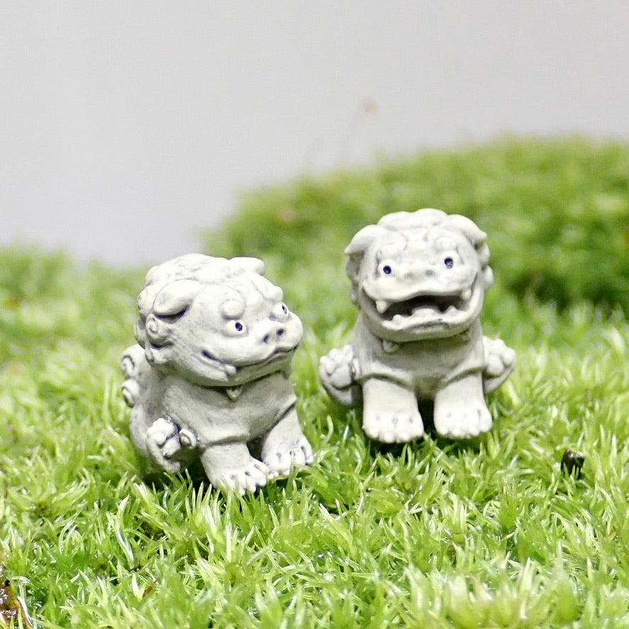 狛犬 苔テラリウム用 オリジナル ミニチュア フィギュア